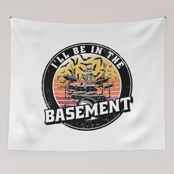 Item preview,  I'll Be In The Basement Drum Set Funny Drummer Art designed and sold by Eddie SH.