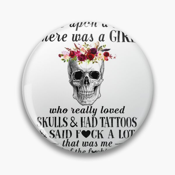 Item preview, Girl loved Skulls And Had Tattoo designed and sold by GaryCote112.
