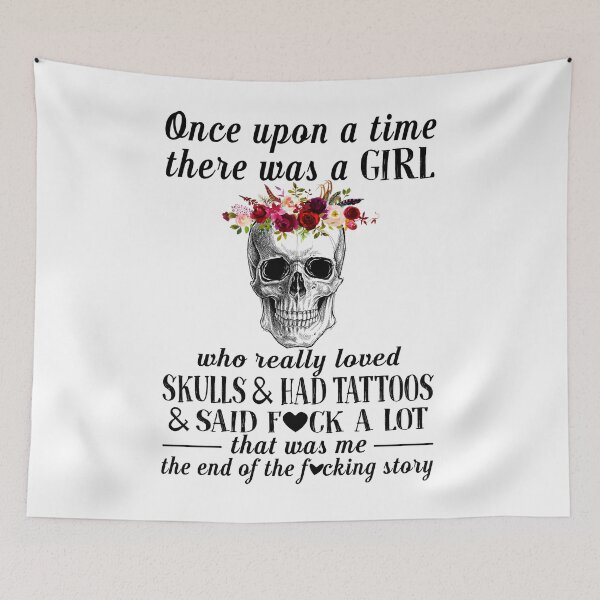 Item preview, Girl loved Skulls And Had Tattoo designed and sold by GaryCote112.