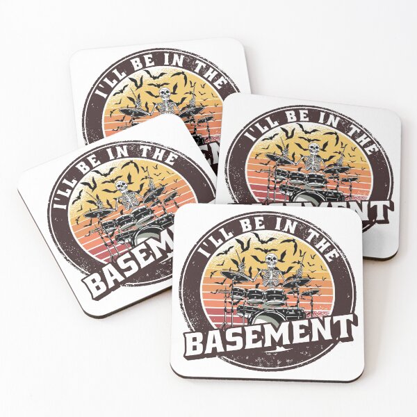 Item preview,  I'll Be In The Basement Drum Set Funny Drummer Art designed and sold by Eddie SH.