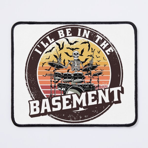 Item preview, I'll Be In The Basement Drum Set Funny Drummer Art designed and sold by Eddie SH.