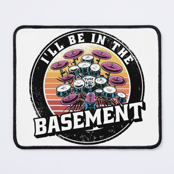 Item preview, I'll Be In The Basement Drum Set Funny Drummer Art designed and sold by Eddie SH.