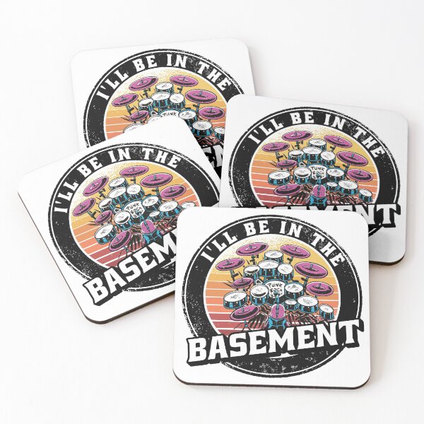 Item preview,  I'll Be In The Basement Drum Set Funny Drummer Art designed and sold by Eddie SH.