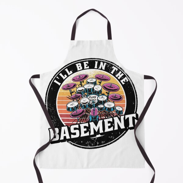 Item preview, I'll Be In The Basement Drum Set Funny Drummer Art designed and sold by Eddie SH.