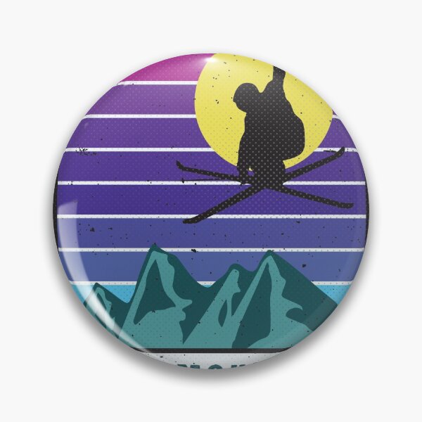 Item preview, Ski Bald Mountain Idaho Retro Sunset designed and sold by JordanHolmes.