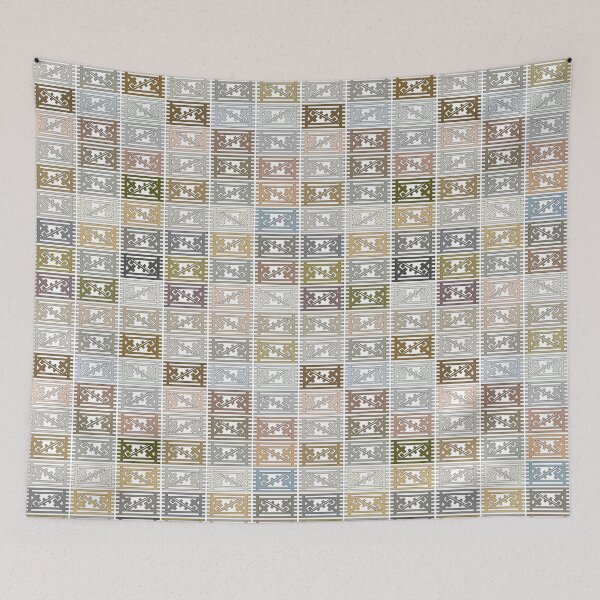 Item preview, Symbol 66 geometric pattern in neutral color from the collection "symbols" designed and sold by vincentbiollaz.