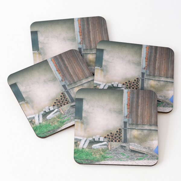 Item preview, View to a messy backyard designed and sold by Ingo Menhard.