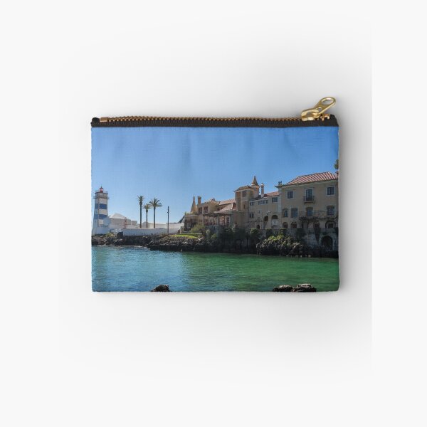 Item preview, Santa Marta Lighthouse and Santa Maria House - Cascais Portugal Landmarks designed and sold by Georgia Mizuleva.