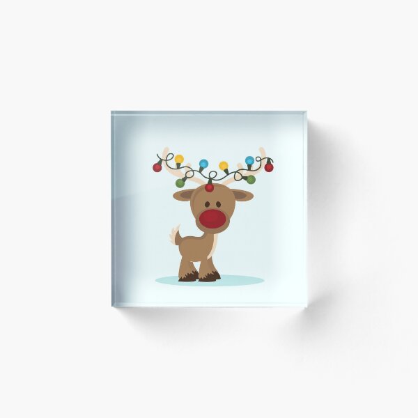Item preview, Cute Christmas Reindeer With Lights designed and sold by JaimyE.