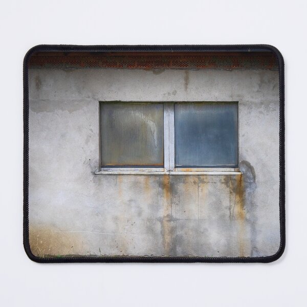 Item preview, Old weathered and damaged stone facade with two windows designed and sold by Ingo Menhard.