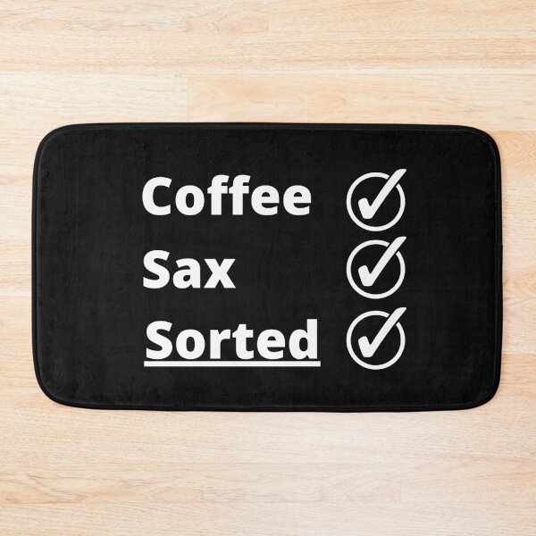 Item preview, Coffee Sax Sorted, (White Text) designed and sold by FinishYourSong.