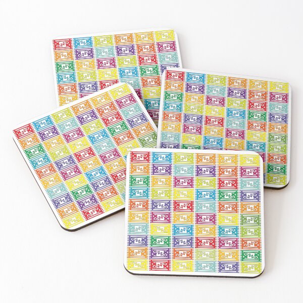 Item preview, Symbol 67 ethnic pattern in bright colors "symbols" collection designed and sold by vincentbiollaz.