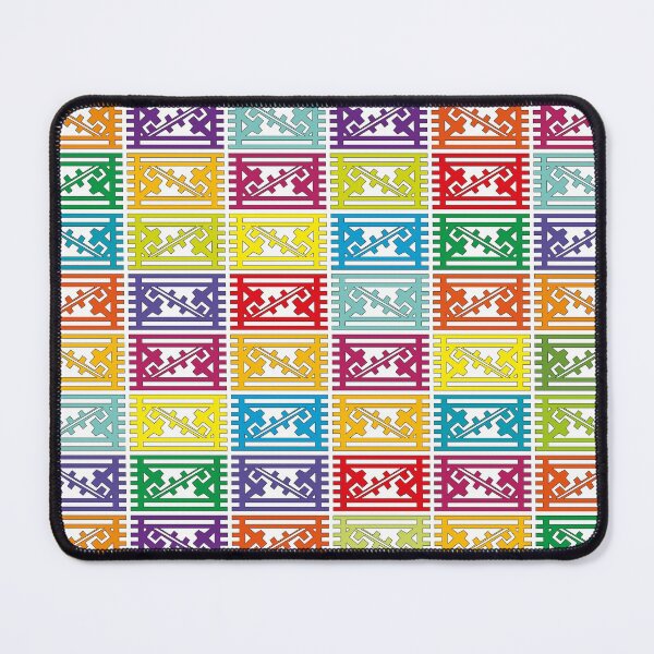 Item preview, Symbol 67 ethnic pattern in bright colors "symbols" collection designed and sold by vincentbiollaz.