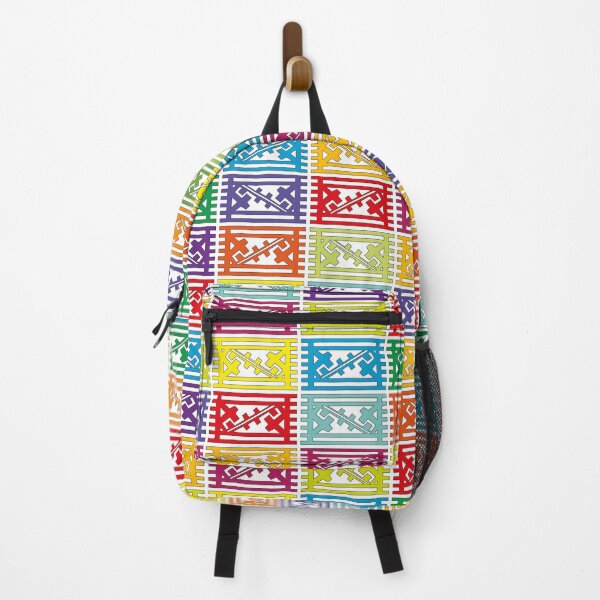 Item preview, Symbol 67 ethnic pattern in bright colors "symbols" collection designed and sold by vincentbiollaz.