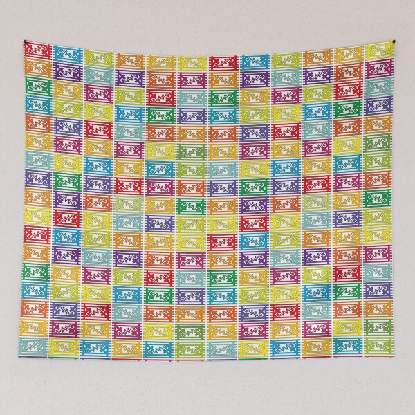 Item preview, Symbol 67 ethnic pattern in bright colors "symbols" collection designed and sold by vincentbiollaz.