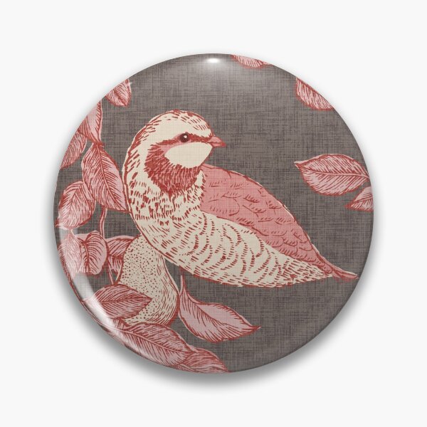 Item preview, Partridges in a Pear Tree Toile Chinoiserie designed and sold by Cecilia Mok.