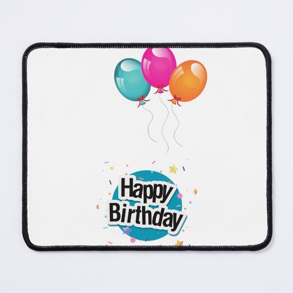 Item preview, Happy birthday with balloons. designed and sold by Hinny8.