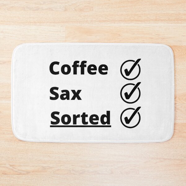 Item preview, Coffee Sax Sorted, (Black Text) designed and sold by FinishYourSong.