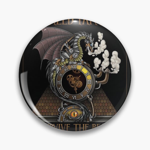 Item preview, MECHANICAL DRAGON WITH GEARS AND STEAM designed and sold by fatshirt.