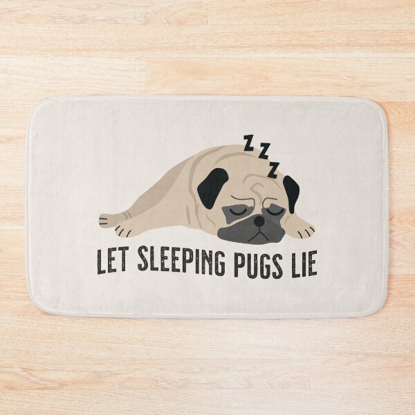 Item preview, Let Sleeping Pugs Lie - Sleepy Pug designed and sold by VicEllisArt.