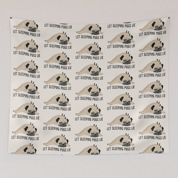 Item preview, Let Sleeping Pugs Lie - Sleepy Pug designed and sold by VicEllisArt.