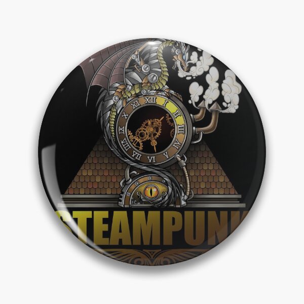 Item preview, MECHANICAL DRAGON WITH GEARS AND STEAM designed and sold by fatshirt.