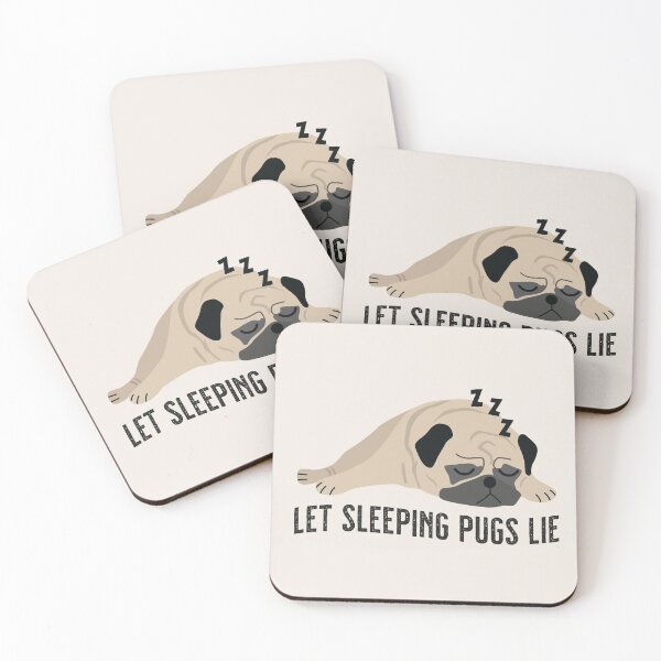 Item preview, Let Sleeping Pugs Lie - Sleepy Pug designed and sold by VicEllisArt.