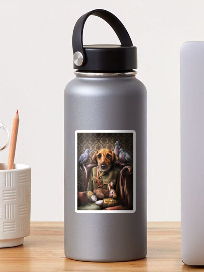Thumbnail 1 of 3, Sticker, Dog Portrait - Dylan designed and sold by carpo17.