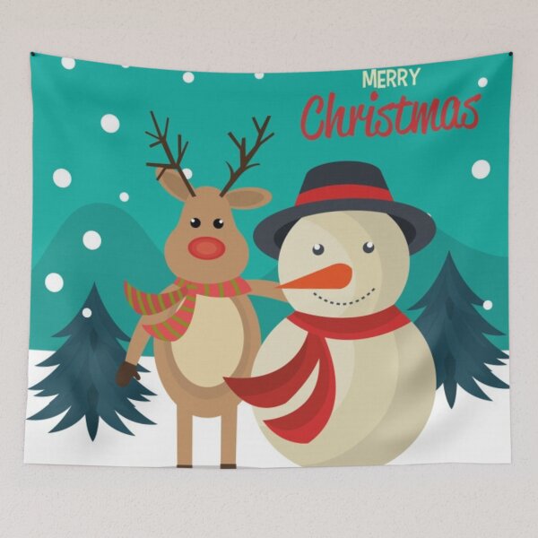 Item preview, Reindeer With Snowman  designed and sold by JaimyE.