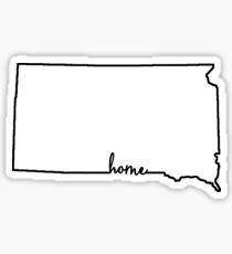 South Dakota Home Outline Sticker