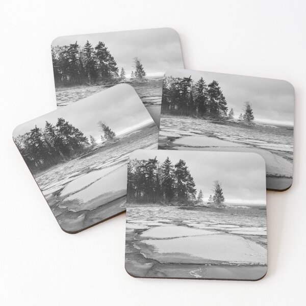 Item preview, Iceplates y el bosque bw designed and sold by Jouko Lehto Photography.