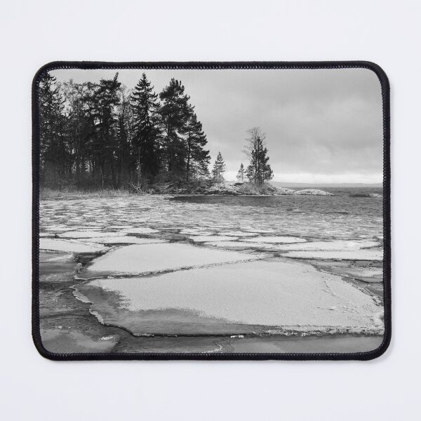 Item preview, Iceplates and the forest bw designed and sold by Jouko Lehto Photography.