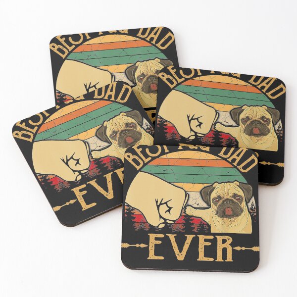 Item preview, Retro Vintage Best Pug Dad Ever designed and sold by SethFrancis37.