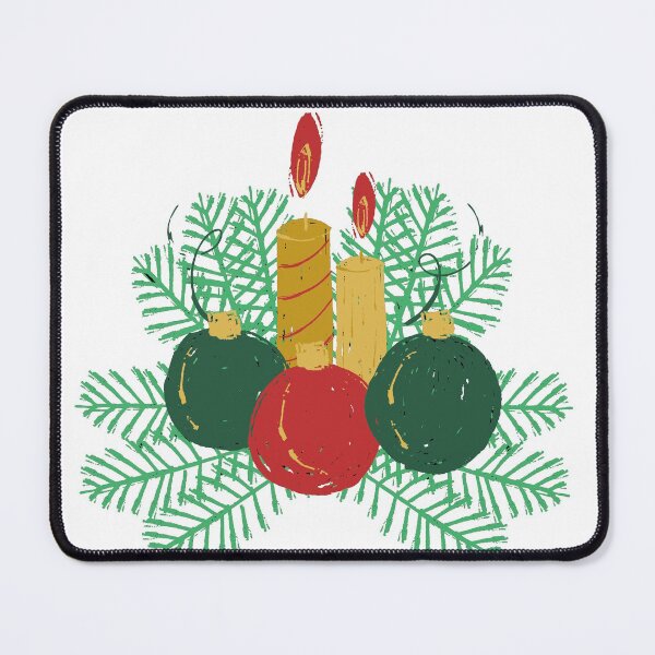 Item preview, "Simple Candle and Christmas Balls | Best GRD Designs" designed and sold by Best-GRD.