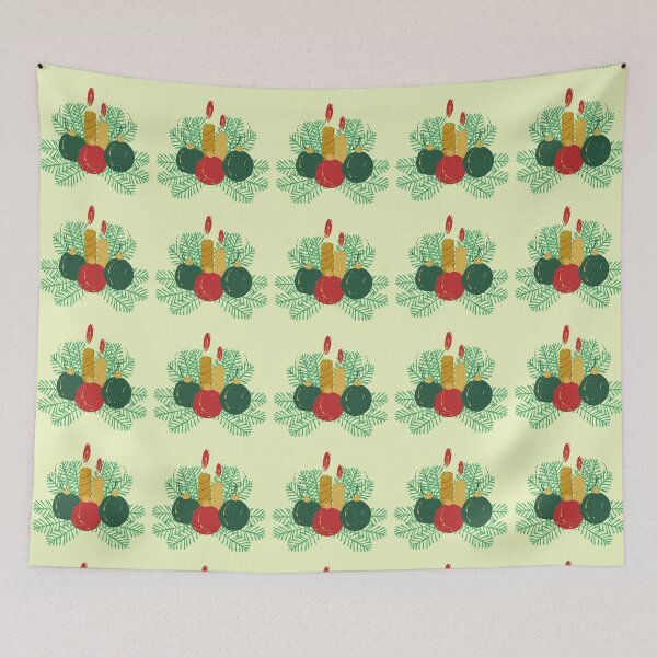 Item preview, "Simple Candle and Christmas Balls  | Best GRD Designs" designed and sold by Best-GRD.