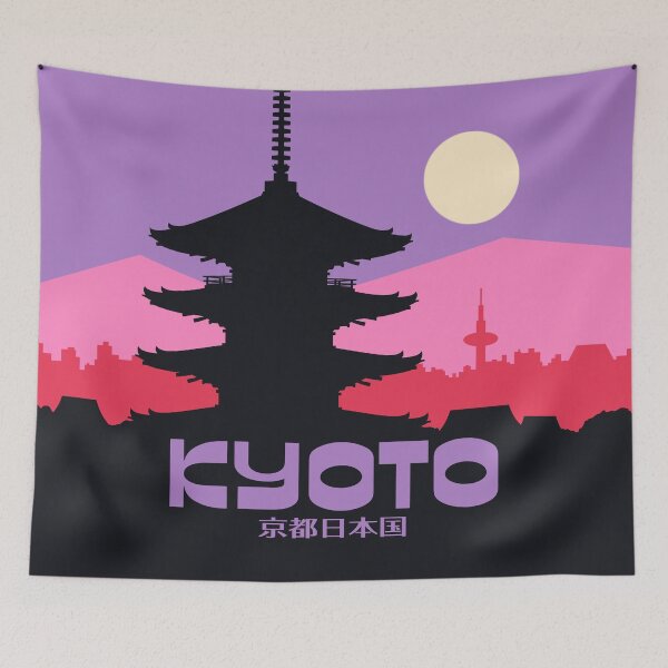 Artikelvorschau, Kyoto Pagoda Purple Japan Tourism entworfen und verkauft von VoodooCircus.
