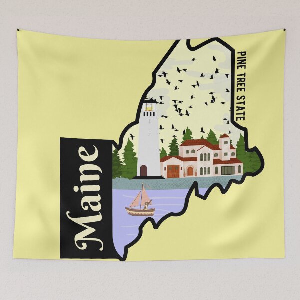 Item preview, Maine designed and sold by LadyBlanca.