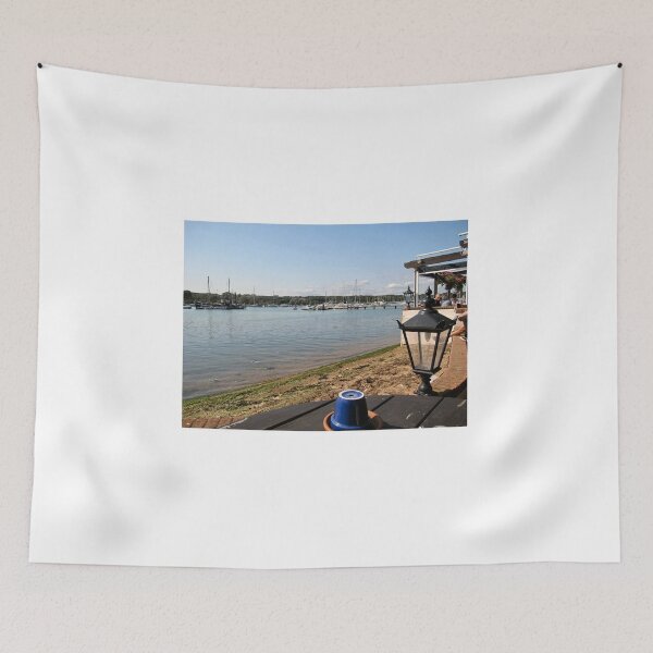 Item preview, Boat moorings in the river. designed and sold by ronsaunders47.