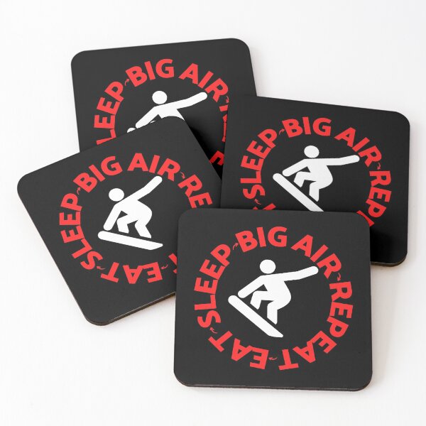 Item preview, Eat Sleep Big Air Repeat for the Snowboarding Winter Sports Lover designed and sold by HappyPeeps.