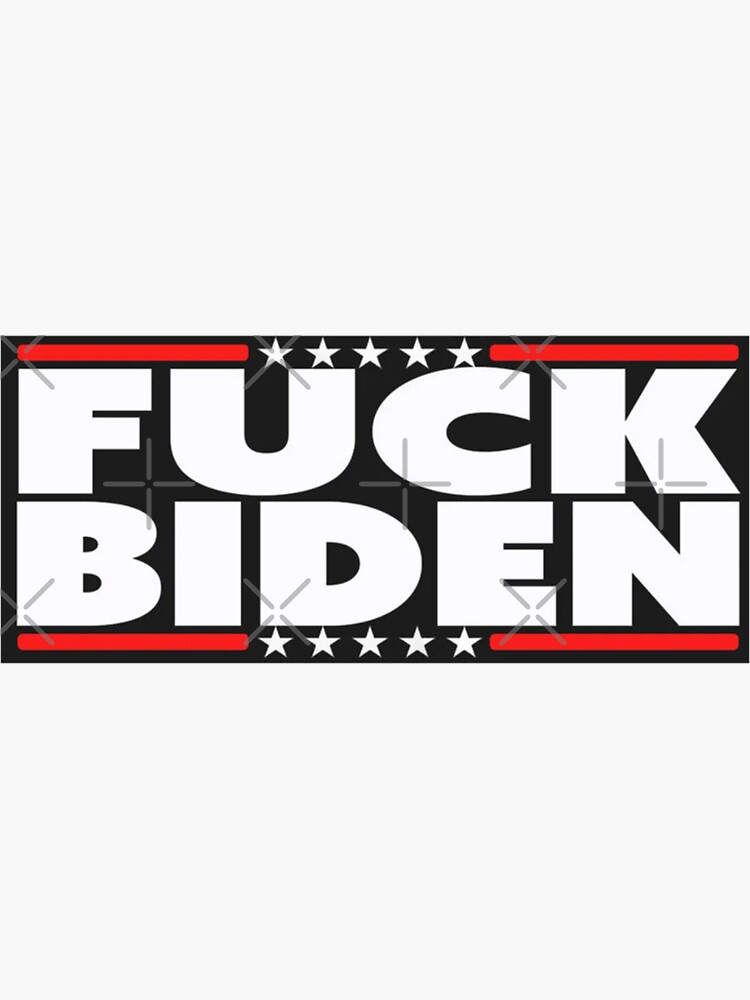 Retro Fjb Lets Go Brandon Fuck Biden Sticker for Sale by hibamouafak