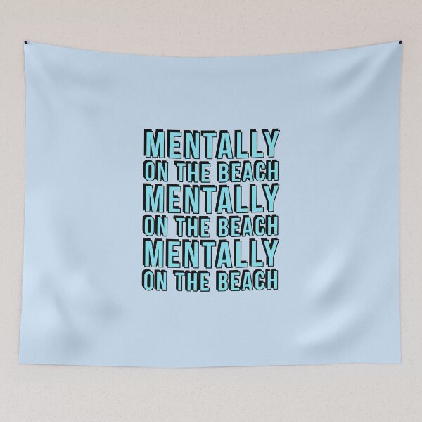Item preview, Mentally on the beach - summer vibes design designed and sold by Theleochick.