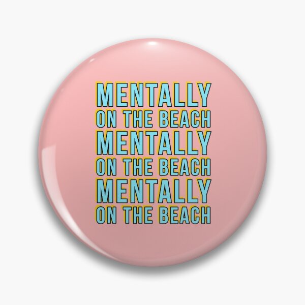 Item preview, Mentally on the beach - summer vibes design designed and sold by Theleochick.