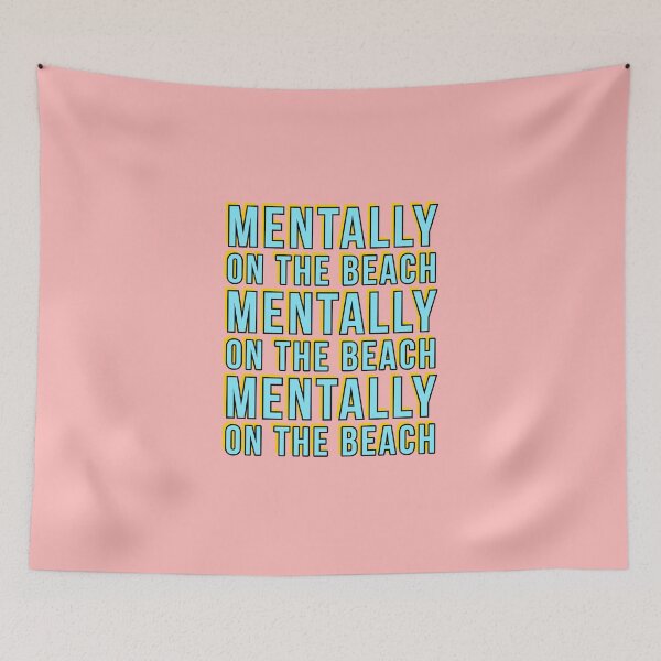 Item preview, Mentally on the beach - summer vibes design designed and sold by Theleochick.