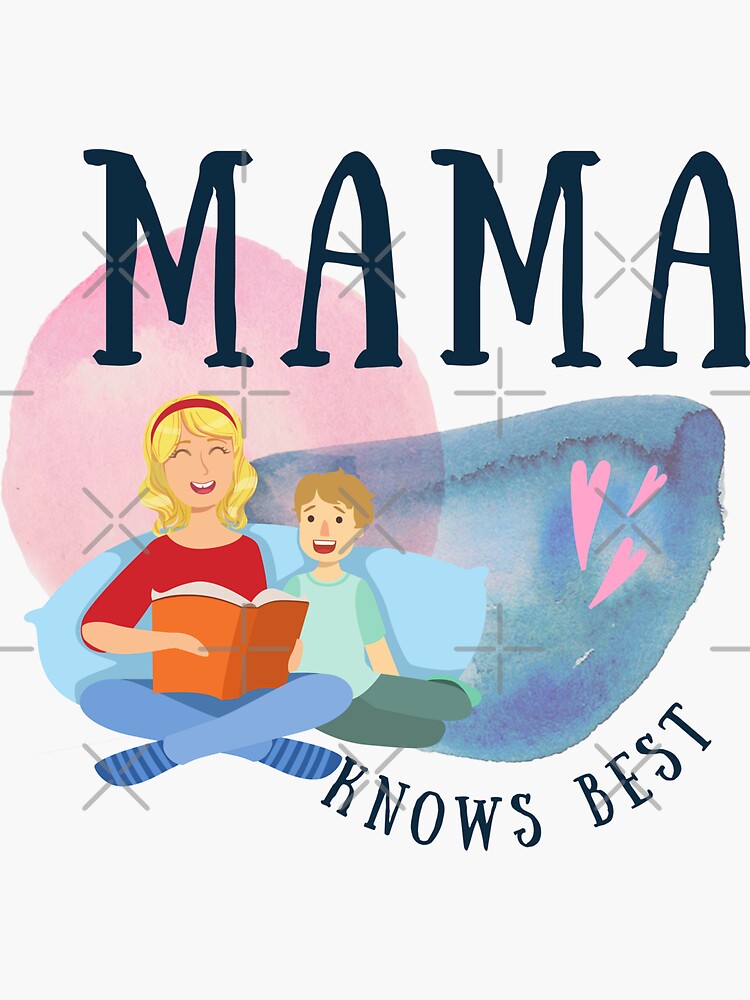 Mama Knows Best Storytelling Sticker By Witteepinay Redbubble