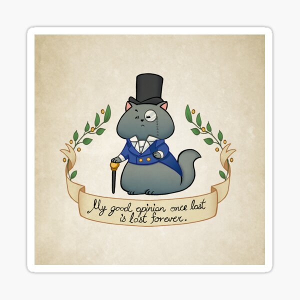 Dapper Regency Cat Pillow, Mug, Bag, Phone case Sticker
