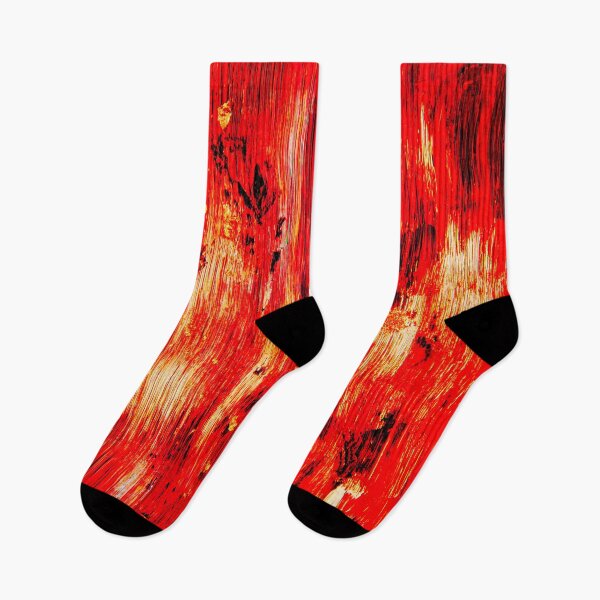 Item preview, Bright Red Gold Black Textured Abstract Art designed and sold by fowons.