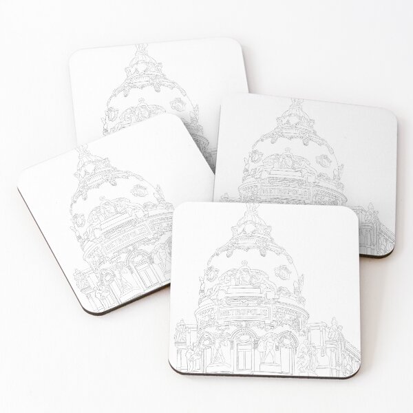 Item preview, Madrid Metropolis Line Drawing Sticker designed and sold by Hola Ilustra.