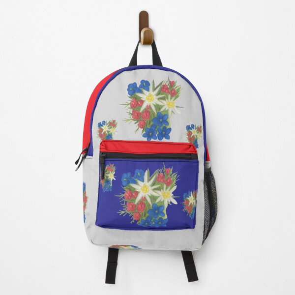 Item preview, Nature, flora, mountains, edelweiss, alpine rose, gentian, bouquet, drawing, colored pencils, bebicervin designed and sold by BebiCervin.