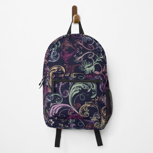 Item preview, Engraving Pattern Pastel on Dusty Navy designed and sold by Floralife.