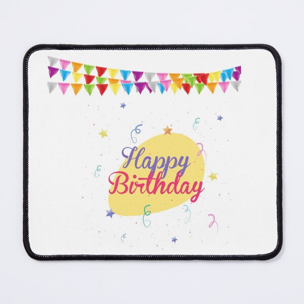 Item preview, Happy birthday with the rainbow flags designed and sold by Hinny8.